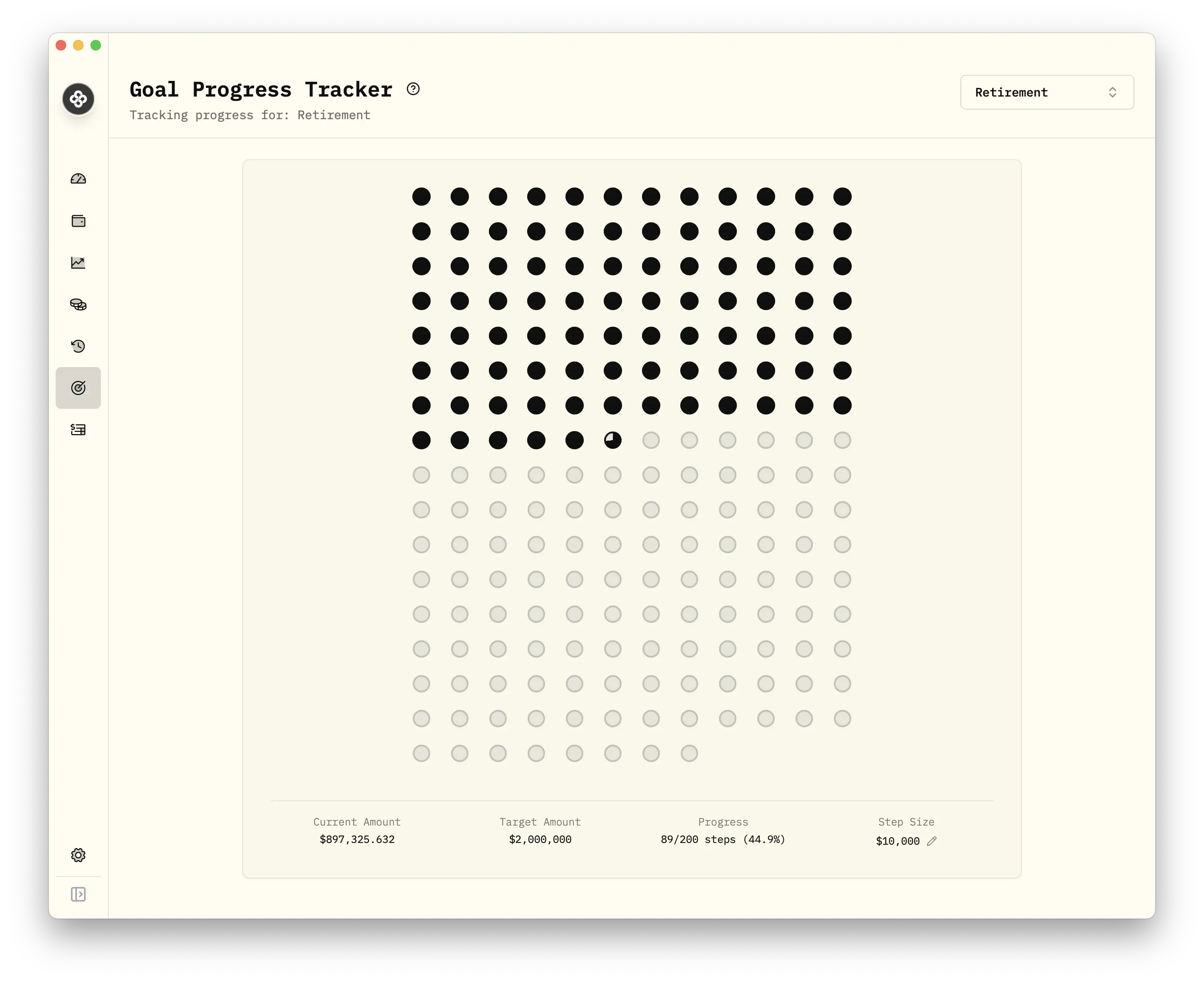 Goal Progress Tracker screenshot